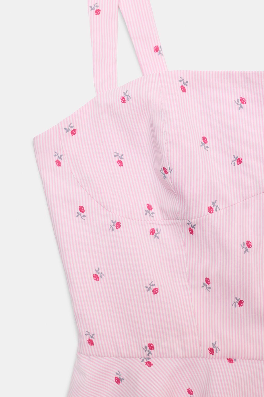 ТОП В ПОЛОСКУ С ЦВЕТОЧНЫМ ПРИНТОМ