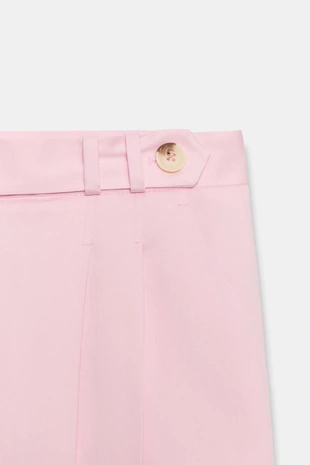 Брюки с широкими штанинами и защипами- Заказать в России