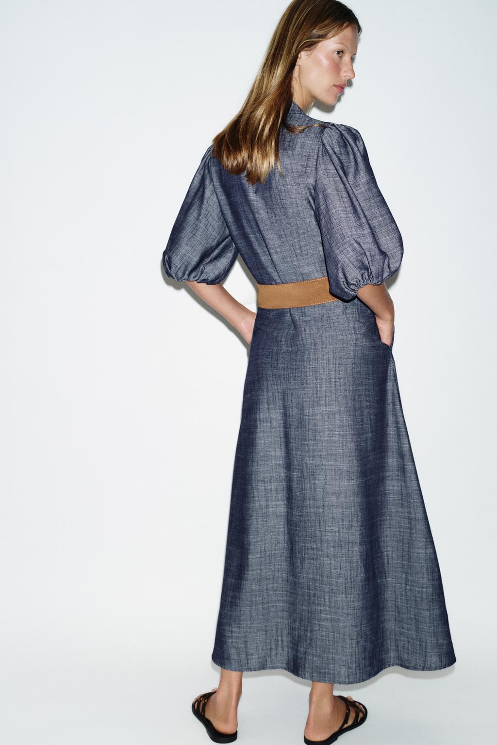 ПЛАТЬЕ МИДИ С ПОЯСОМ