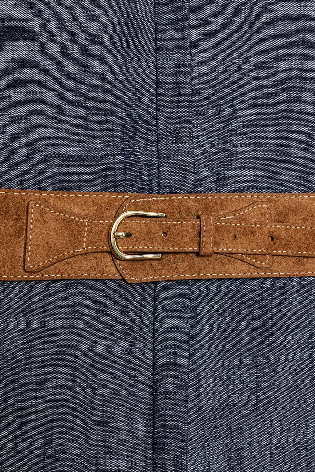 ПЛАТЬЕ МИДИ С ПОЯСОМ