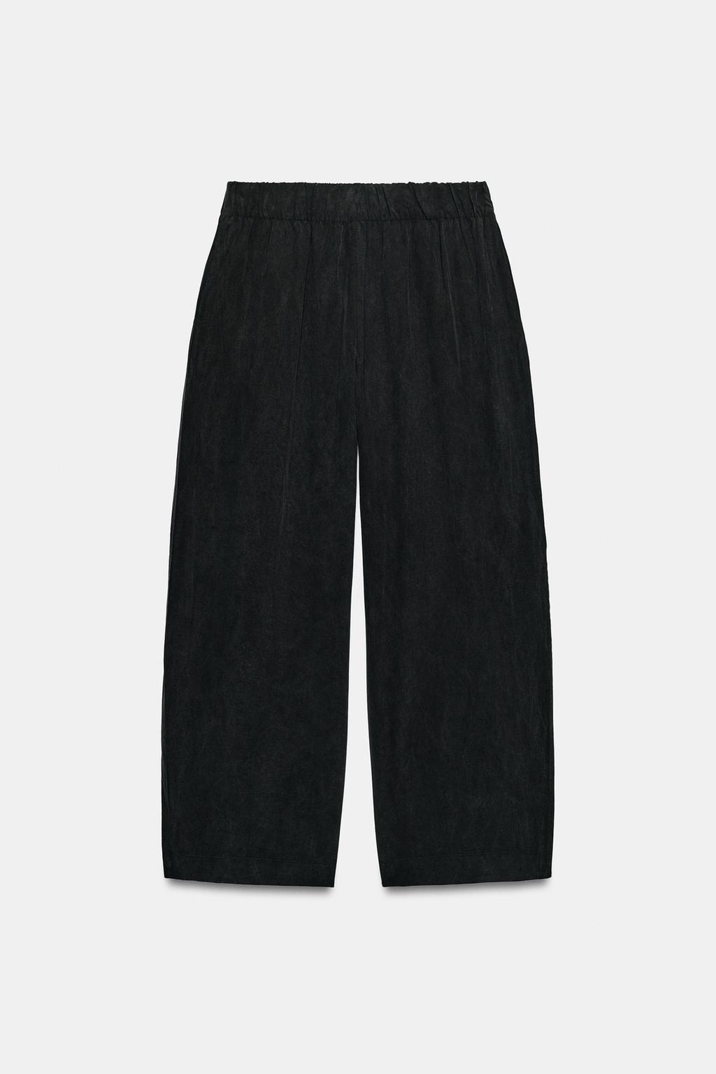 УКОРОЧЕННЫЕ СТРУЯЩИЕСЯ БРЮКИ