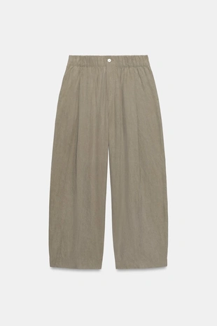 Струящиеся укороченные брюки- Заказать в России