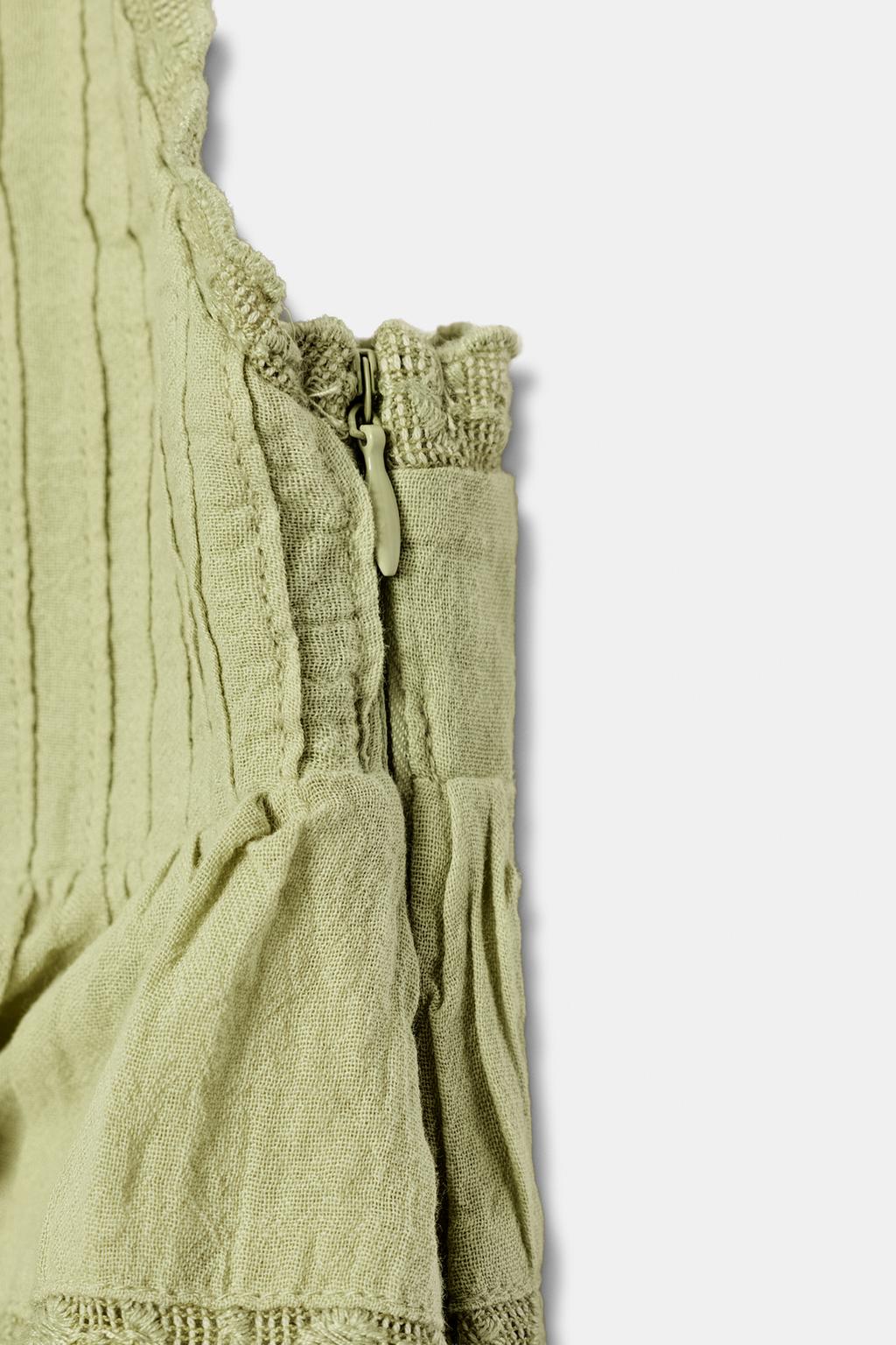 ТОП ИЗ ГАЗА С ВЫШИВКОЙ И ВОЛАНАМИ