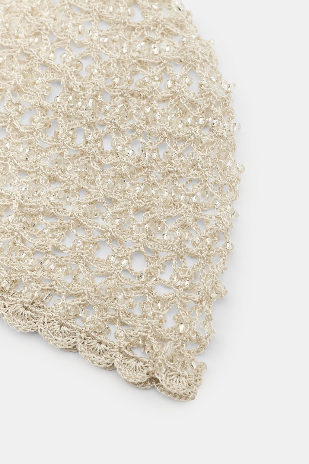 ШАПОЧКА-ТАКСИ КРОШЕ С БУСИНАМИ