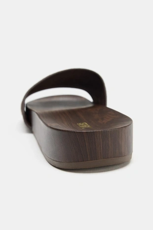 Кожаные сандалии на плоской подошве- Заказать в России