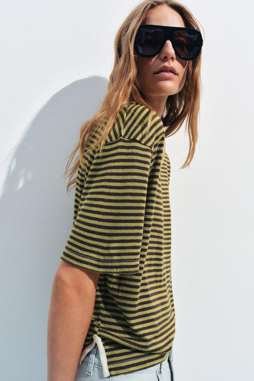 ФУТБОЛКА В ПОЛОСКУ В СТИЛЕ РУСТИК