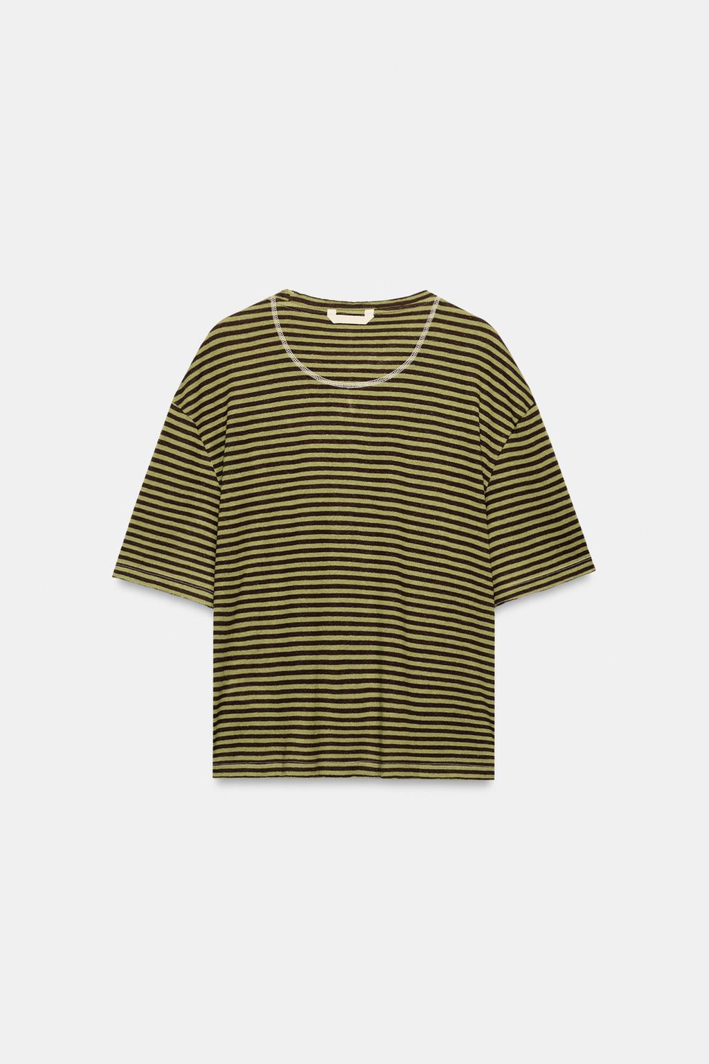 ФУТБОЛКА В ПОЛОСКУ В СТИЛЕ РУСТИК