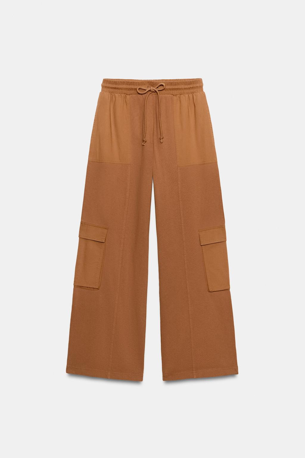 БРЮКИ КАРГО С ЭФФЕКТОМ ПОТЕРТОСТИ