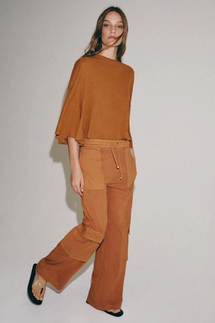 Брюки карго с эффектом потертости- Заказать в России