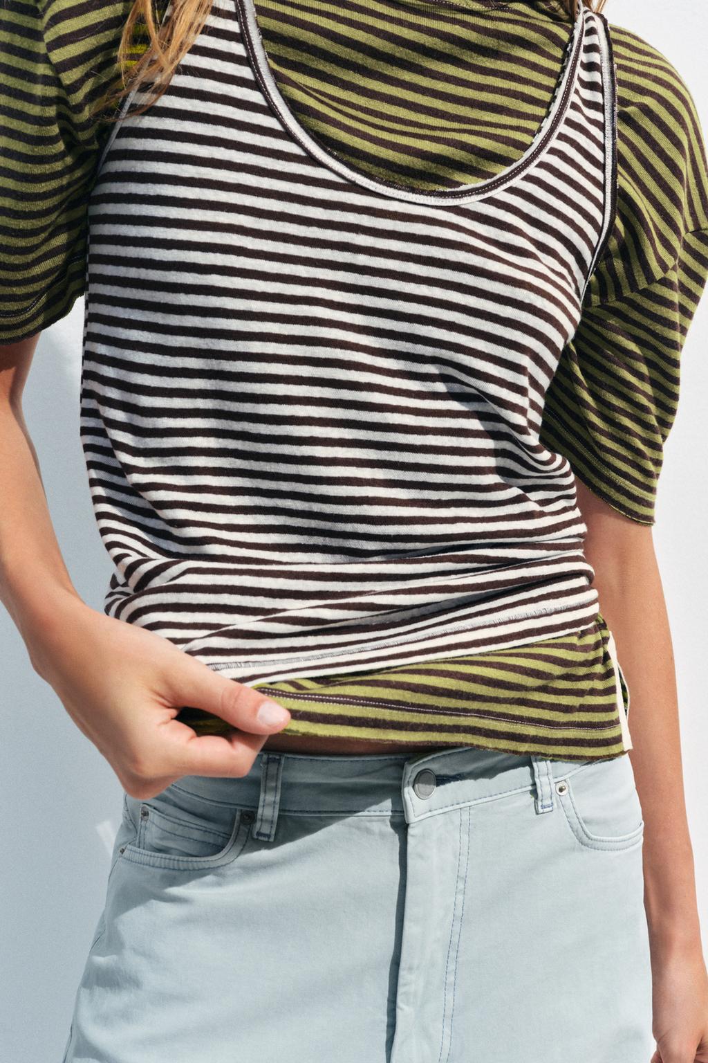 ТОП В ПОЛОСКУ ИЗ ХЛОПКА И ЛЬНА