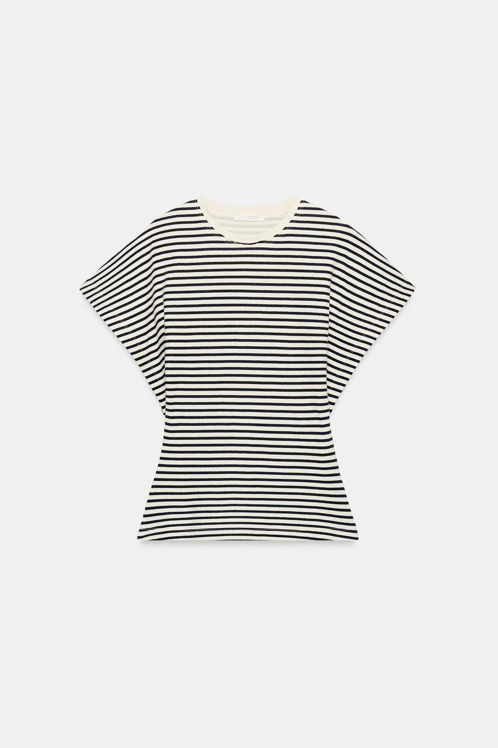 ПРИТАЛЕННАЯ ФУТБОЛКА В ПОЛОСКУ