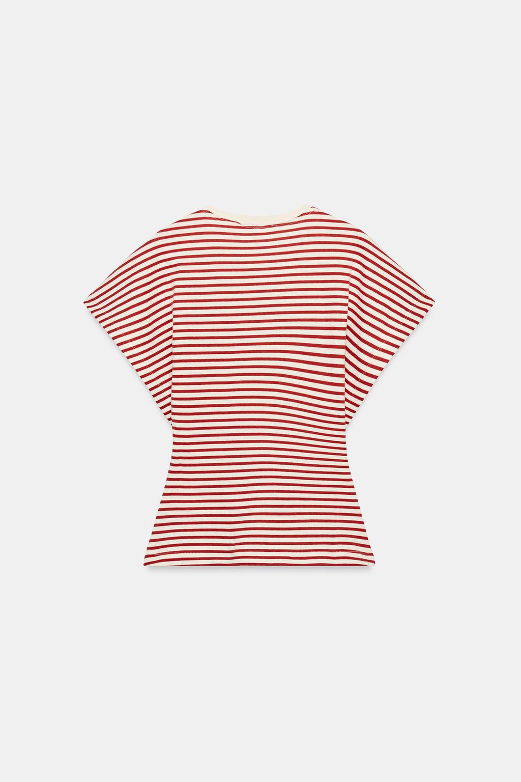 ПРИТАЛЕННАЯ ФУТБОЛКА В ПОЛОСКУ