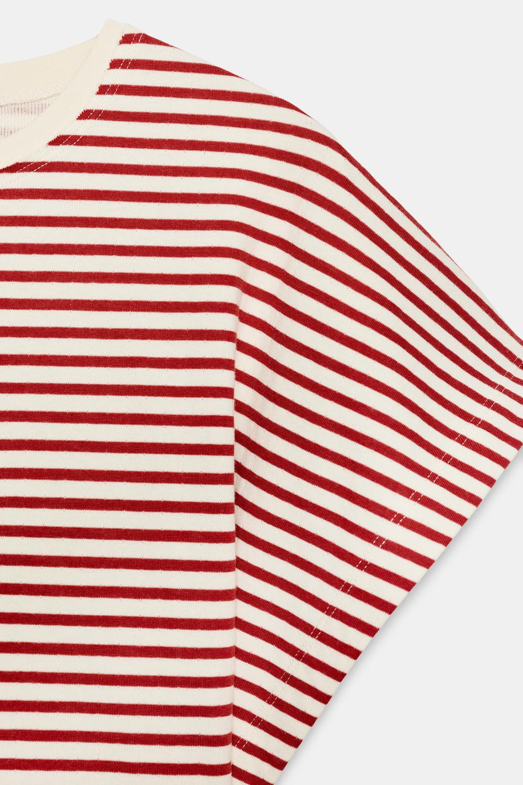 ПРИТАЛЕННАЯ ФУТБОЛКА В ПОЛОСКУ