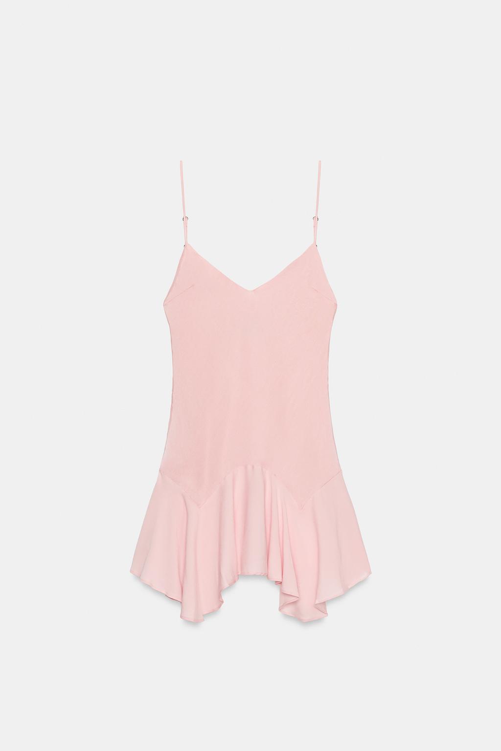 КОМБИНИРОВАННОЕ ПЛАТЬЕ С ВОЛАНАМИ