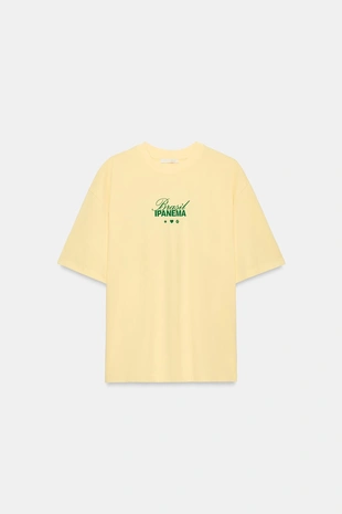 Футболка из ткани с эффектом потертости с надписью- Заказать в России