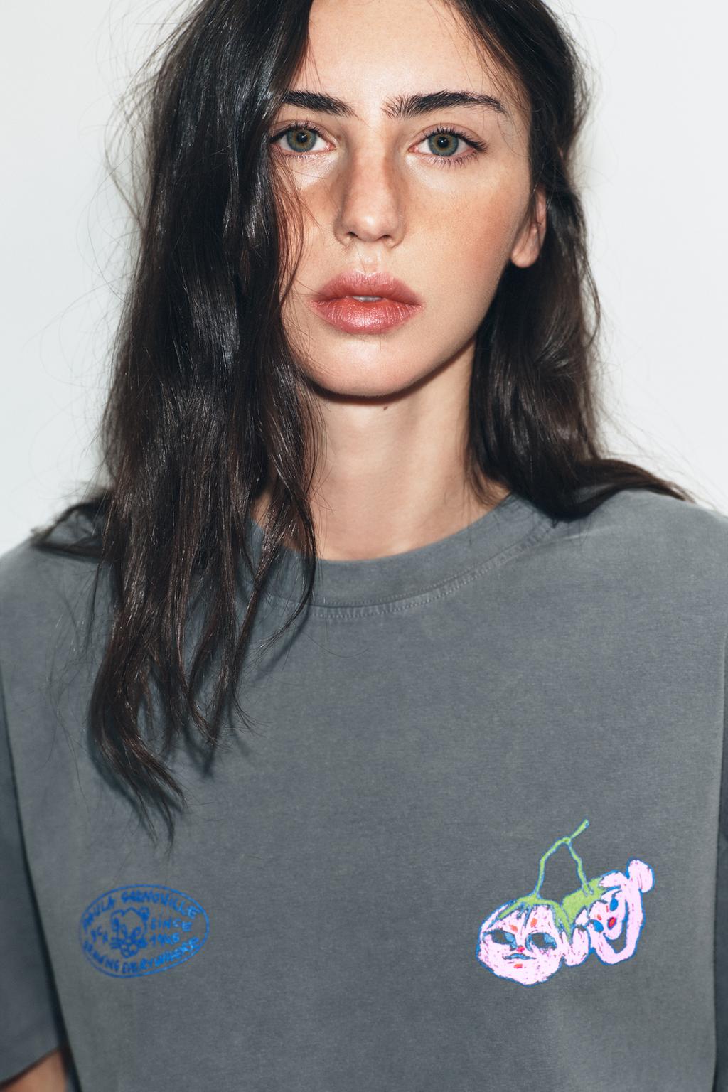 ФУТБОЛКА PAULA GRENOUILLE С ЭФФЕКТОМ ПОТЕРТОСТИ