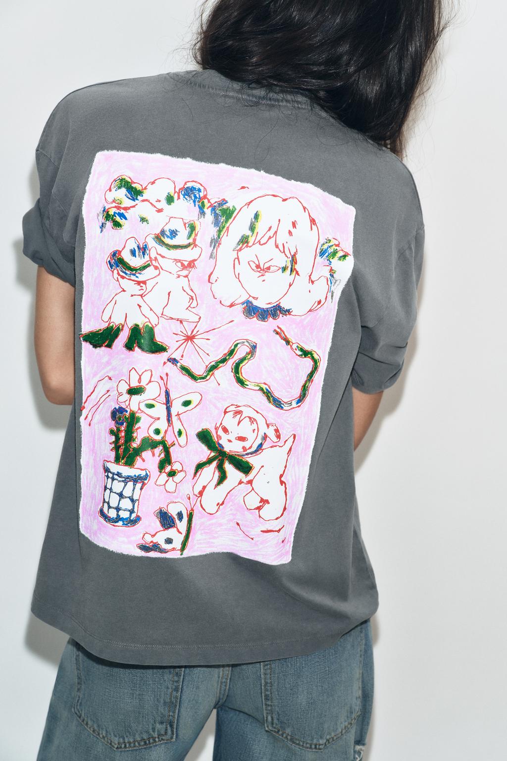 ФУТБОЛКА PAULA GRENOUILLE С ЭФФЕКТОМ ПОТЕРТОСТИ