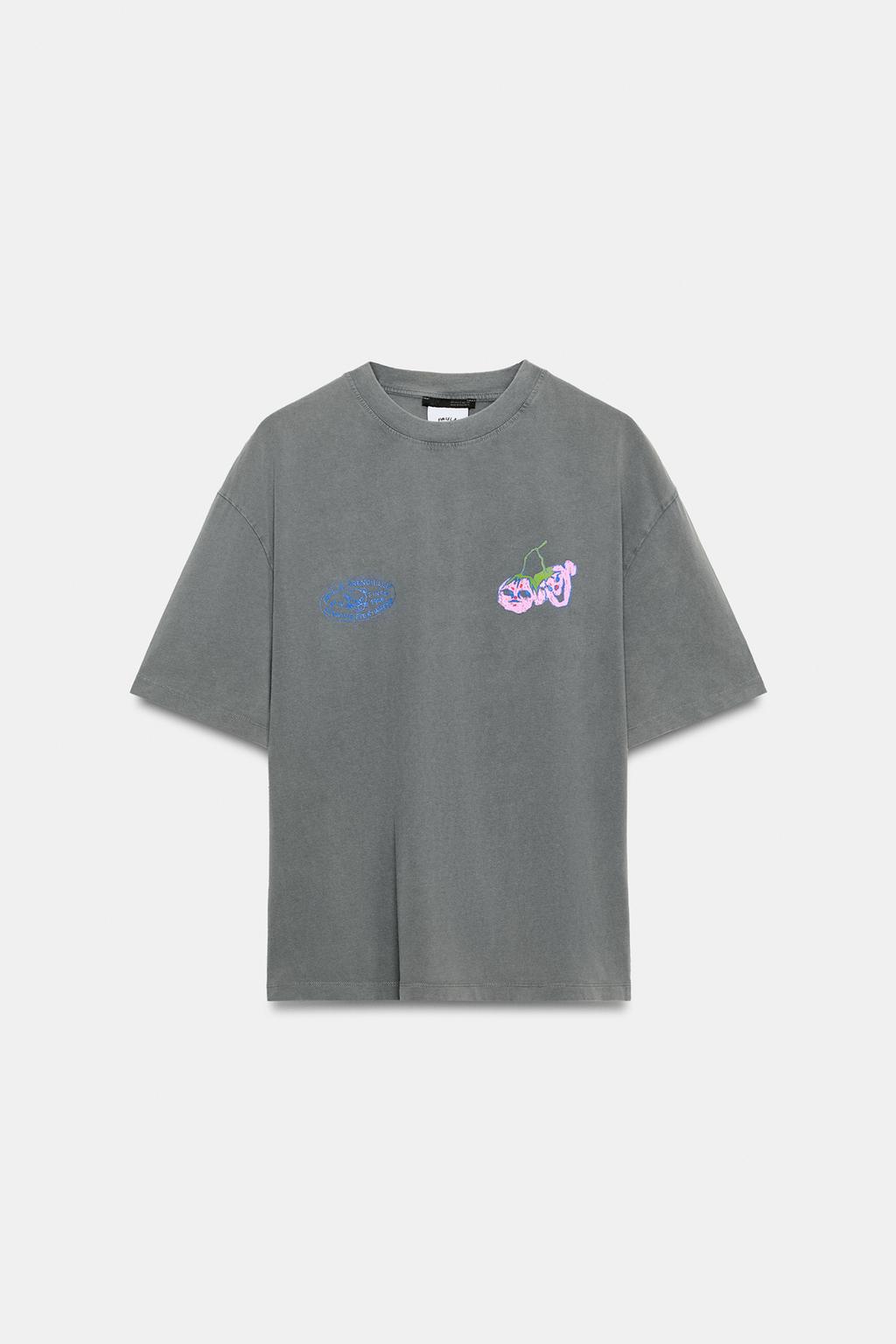 ФУТБОЛКА PAULA GRENOUILLE С ЭФФЕКТОМ ПОТЕРТОСТИ