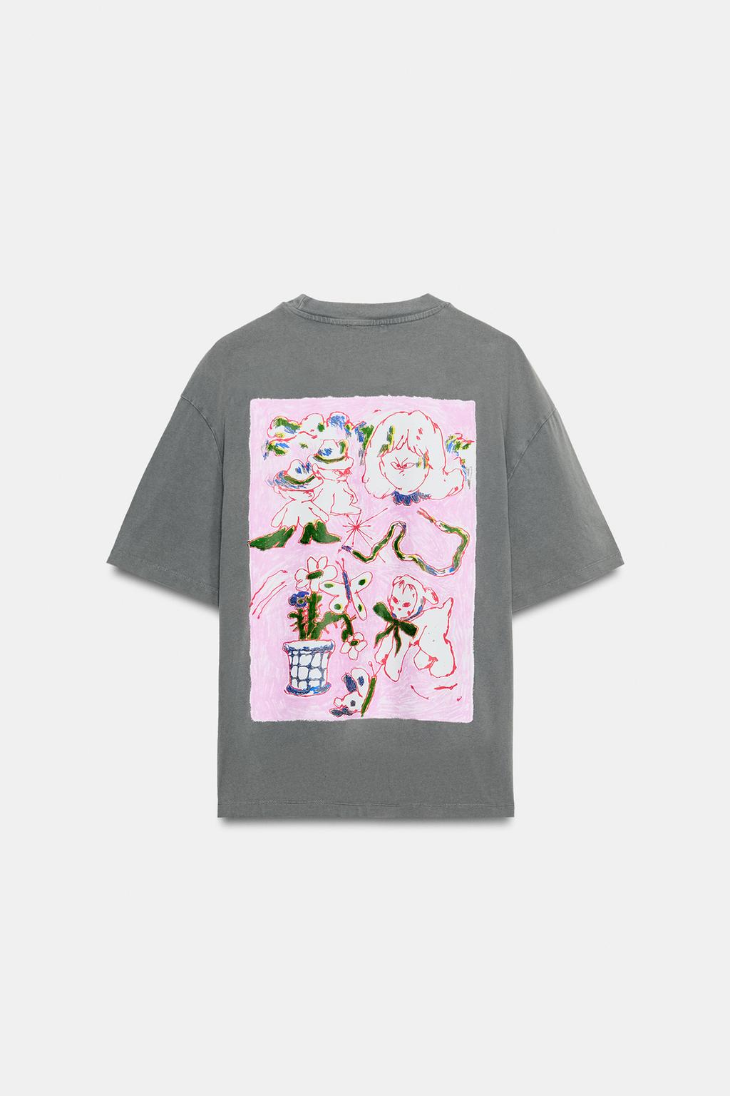 ФУТБОЛКА PAULA GRENOUILLE С ЭФФЕКТОМ ПОТЕРТОСТИ