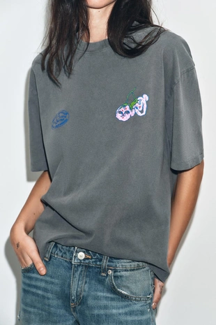 Футболка Paula Grenouille с эффектом потертости- Заказать в России