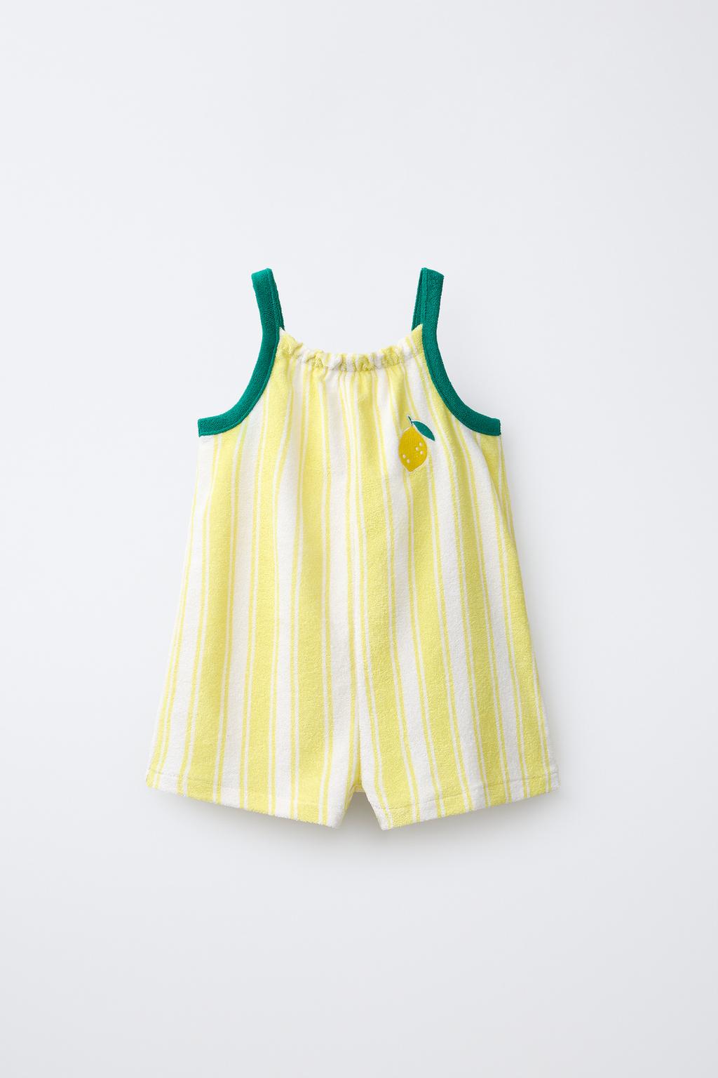 КОРОТКИЙ КОМБИНЕЗОН ИЗ МАХРОВОЙ ТКАНИ В ПОЛОСКУ CASA LAWA X ZARA KIDS