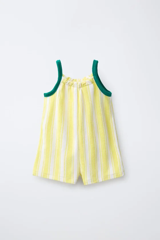 КОРОТКИЙ КОМБИНЕЗОН ИЗ МАХРОВОЙ ТКАНИ В ПОЛОСКУ CASA LAWA X ZARA KIDS