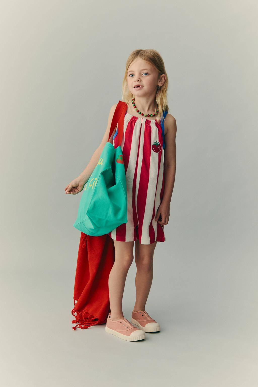 КОРОТКИЙ КОМБИНЕЗОН ИЗ МАХРОВОЙ ТКАНИ В ПОЛОСКУ — CASA LAWA X ZARA KIDS