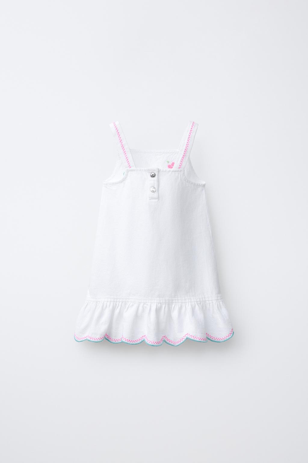 ПЛАТЬЕ ИЗ САРЖИ С ВЫШИВКОЙ КРЕСТИКОМ