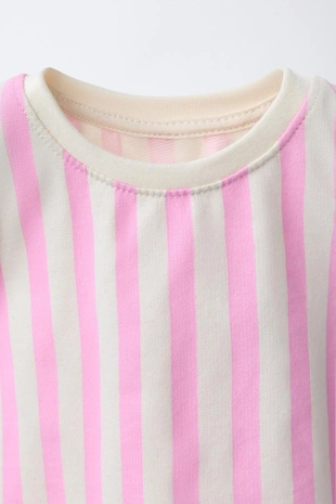 Лонгслив в полоску с бантами