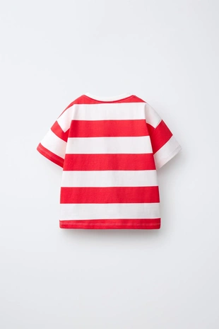 Футболка в полоску с фруктовыми нашивками- Заказать в России