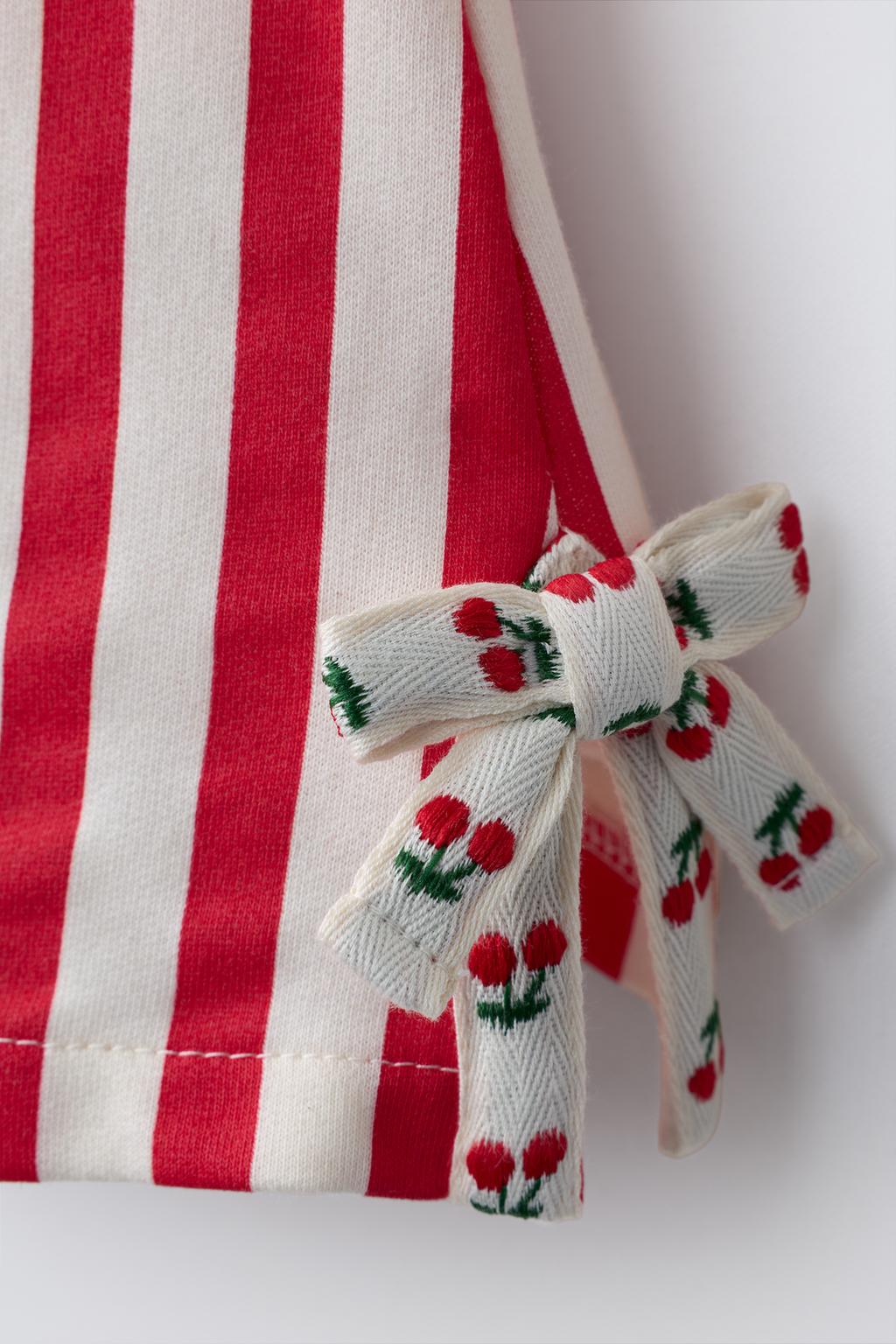 МАЙКА В ПОЛОСКУ С БАНТАМИ