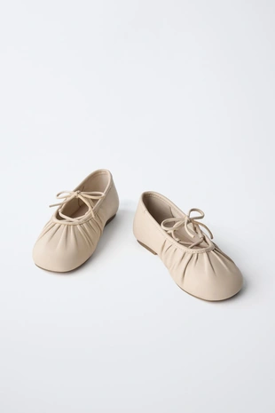 Кожаные балетки- Заказать в России