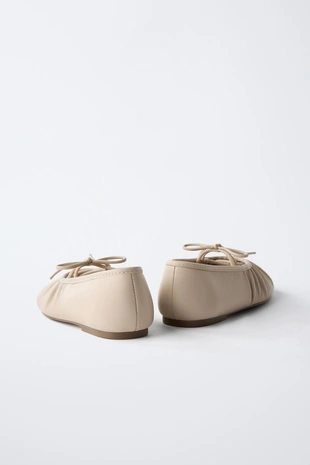 Кожаные балетки- Заказать в России