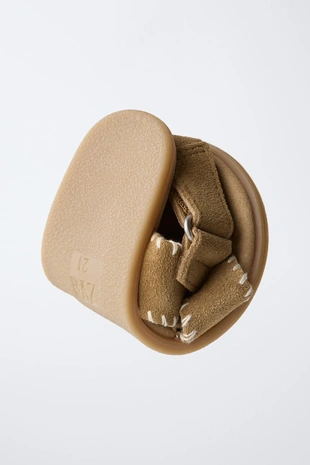 Сандалии из натуральной кожи без каблука- Заказать в России