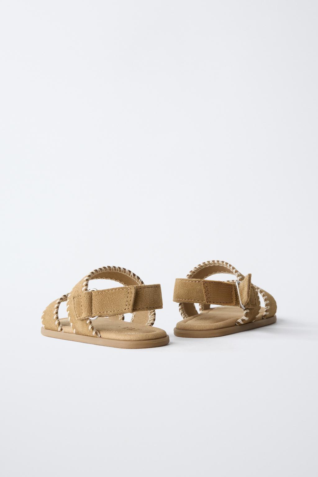 Сандалии из натуральной кожи без каблука