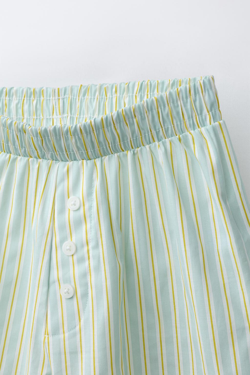 6-14/ КОМБИНИРОВАННАЯ ПИЖАМА В ПОЛОСКУ