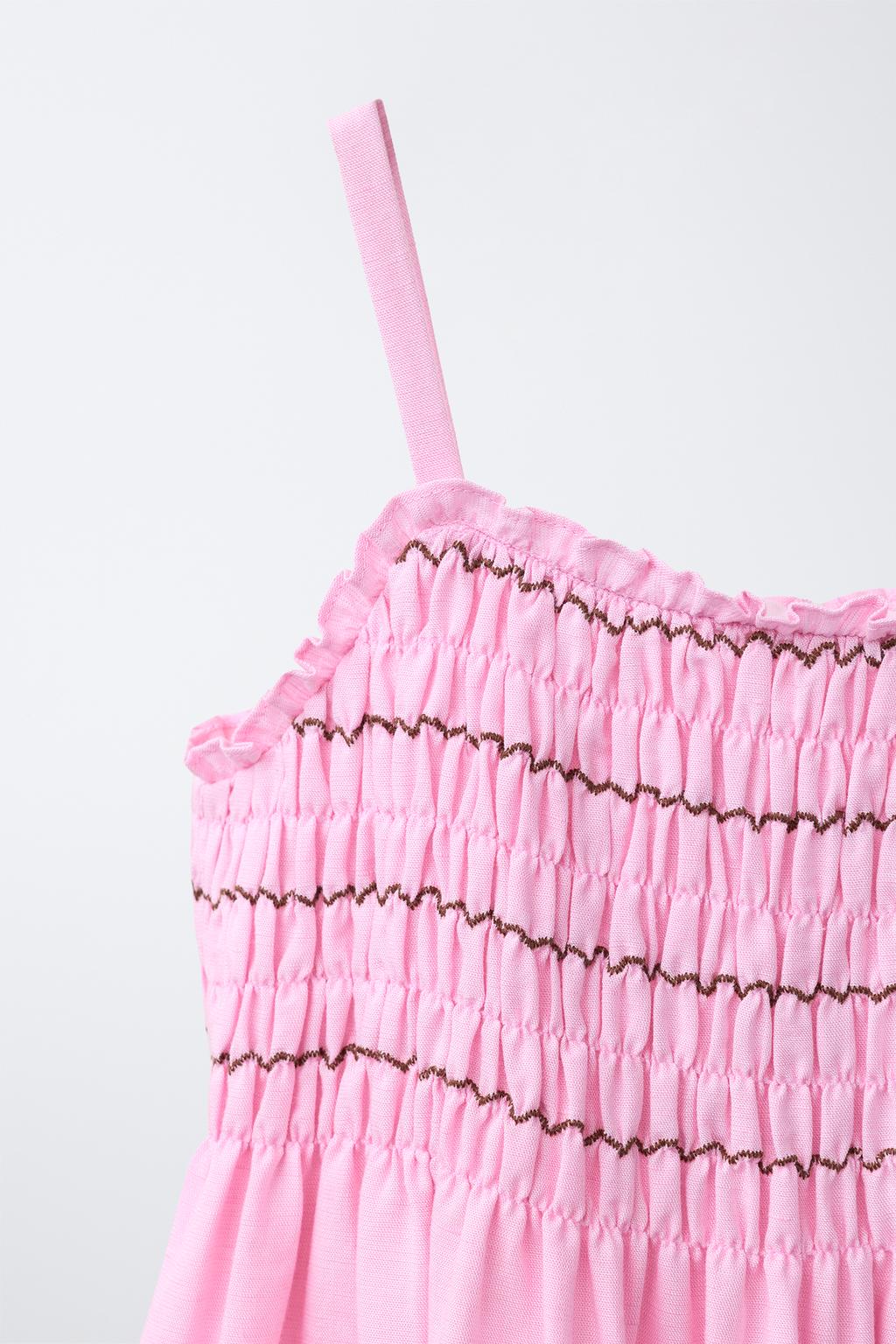 ПЛАТЬЕ ИЗ ЛЬНА С ЖАТКОЙ