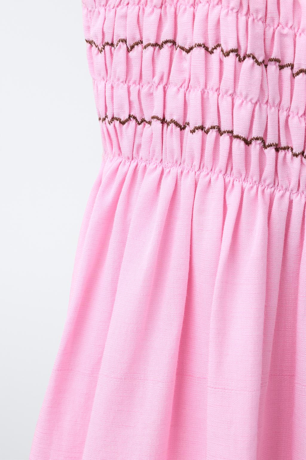 ПЛАТЬЕ ИЗ ЛЬНА С ЖАТКОЙ