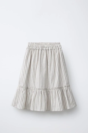 Юбка миди в полоску- Заказать в России