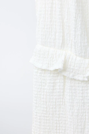 Длинный рельефный комбинезон с воланами- Заказать в России