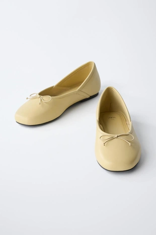 Кожаные балетки- Заказать в России