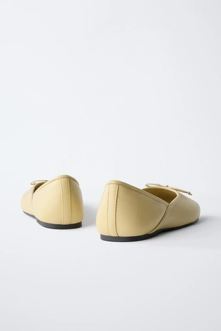 Кожаные балетки- Заказать в России