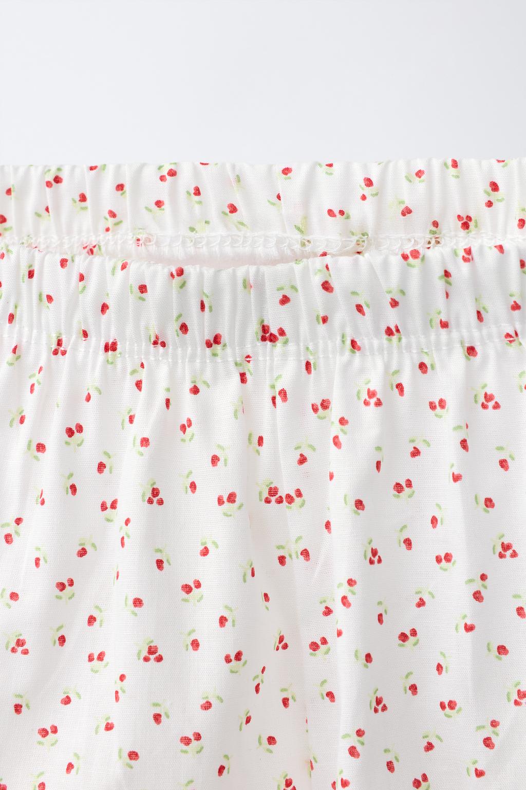 6-14 ЛЕТ/ПИЖАМА С ЦВЕТОЧНЫМ ТЕКСТОМ