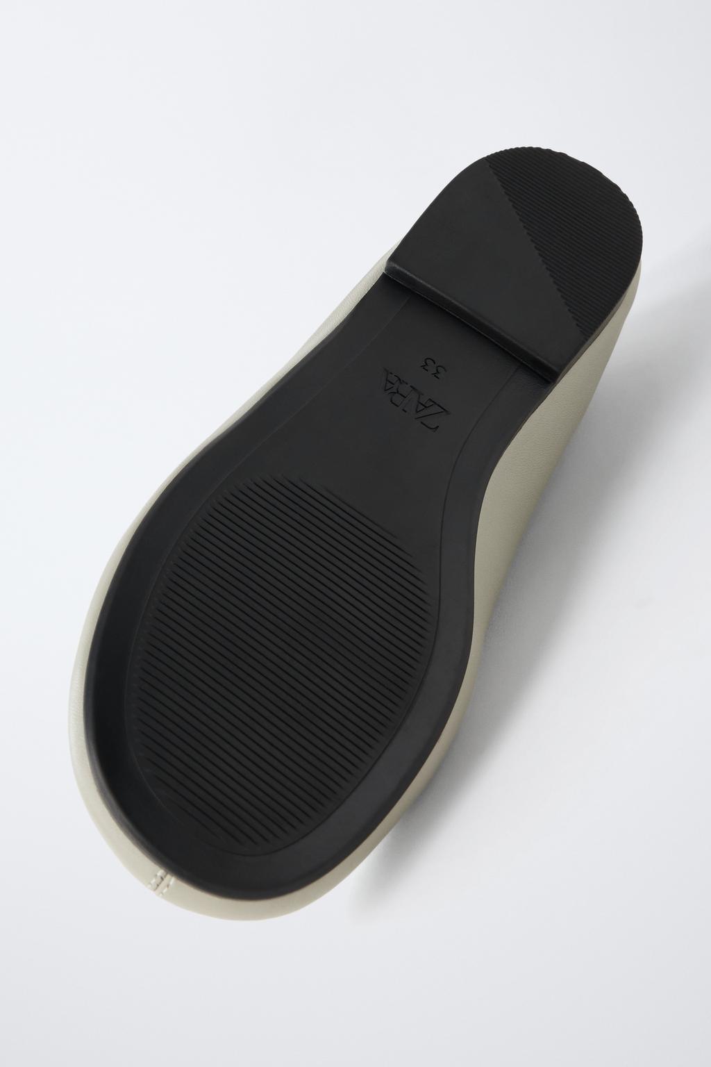 КОЖАНЫЕ БАЛЕТКИ С БАНТИКОМ