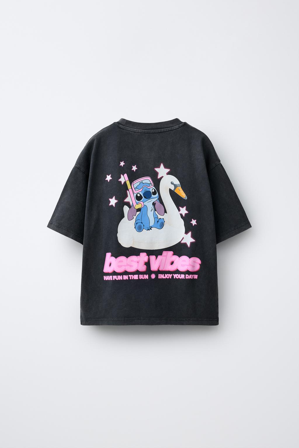 ФУТБОЛКА Лило и Стич © Disney С ЭФФЕКТОМ ПОТЕРТОСТИ