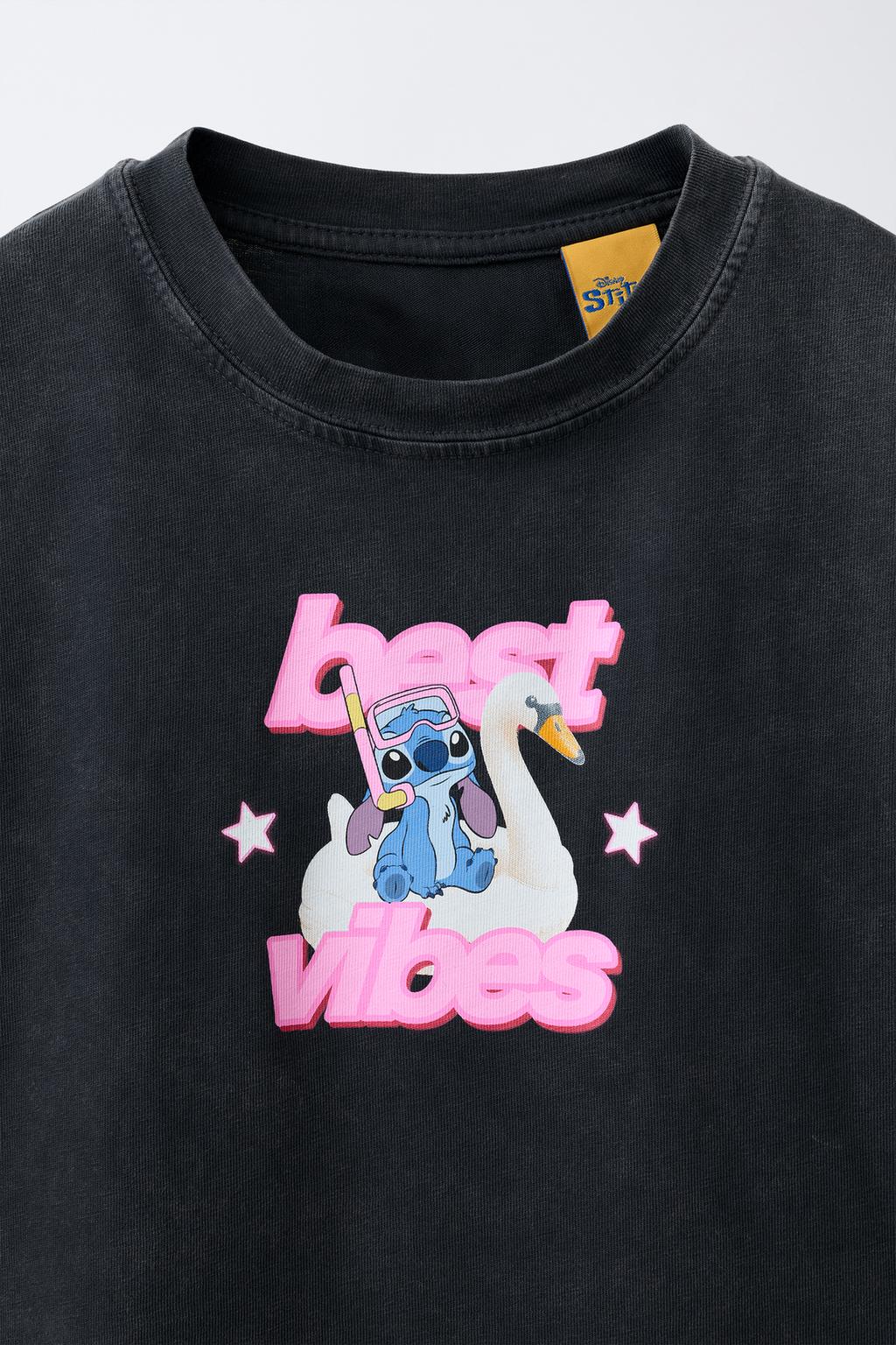 ФУТБОЛКА Лило и Стич © Disney С ЭФФЕКТОМ ПОТЕРТОСТИ