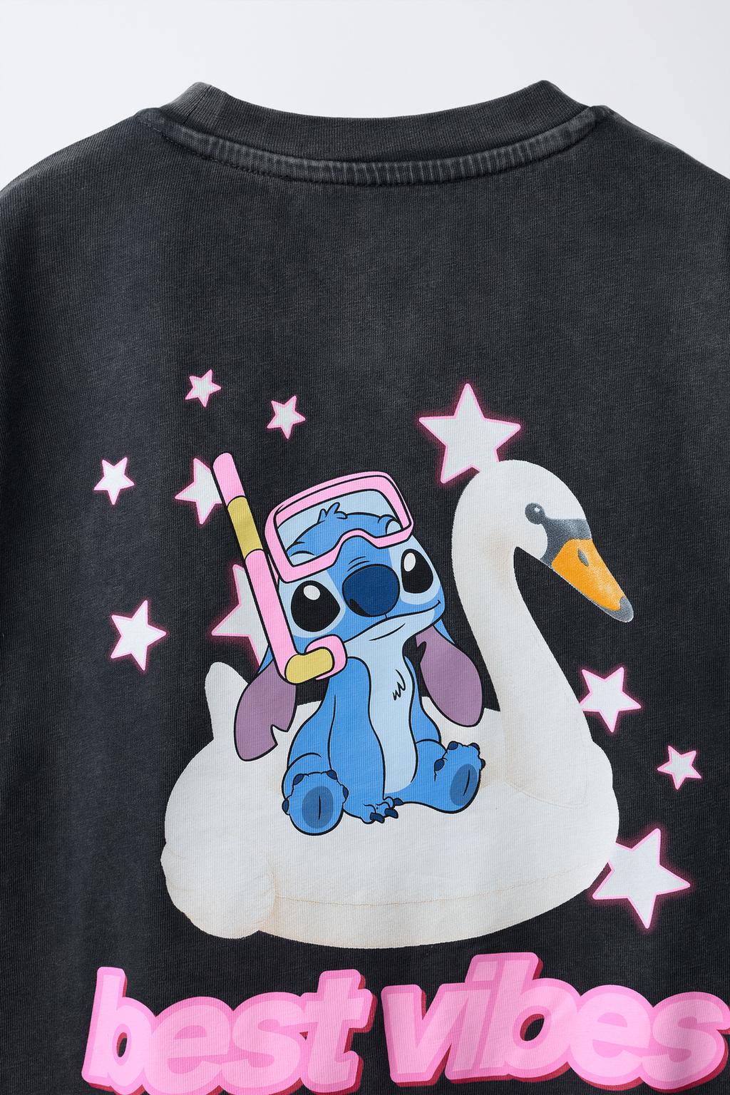 ФУТБОЛКА Лило и Стич © Disney С ЭФФЕКТОМ ПОТЕРТОСТИ