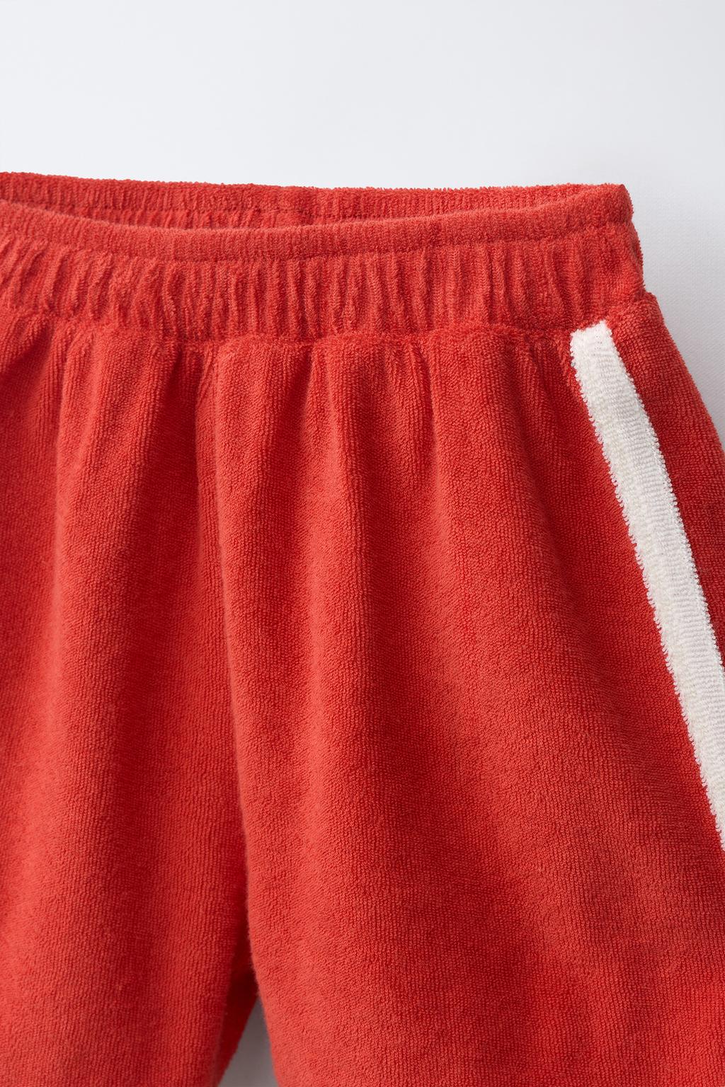 КОМПЛЕКТ ИЗ ФУТБОЛКИ И ШОРТОВ С ВСТАВКАМИ ИЗ МАХРОВОЙ ТКАНИ