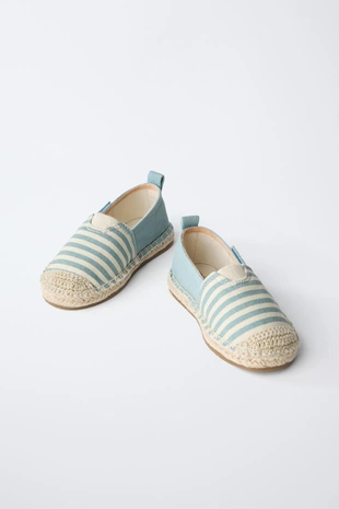 Эспадрильи из джута в полоску- Заказать в России