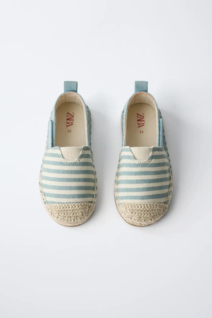 Эспадрильи из джута в полоску- Заказать в России